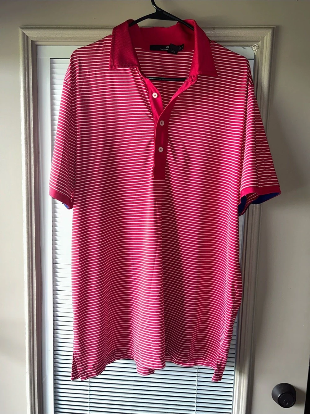 Ralph Lauren Pink and White Striped Polo